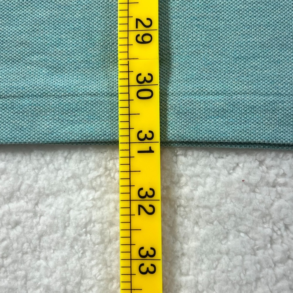 LACOSTE Logo Polo Shirt 100% Cotton‎ Light Turquoise Men's US Size 2XL VTG NWT - Picture 14 of 15